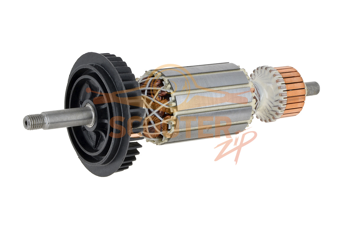 Ротор (Якорь) (L-163 мм, D-35 мм, резьба М7 (шаг 1.0 мм)) мшу Bosch GWS 9/125 10/125, 851-4742