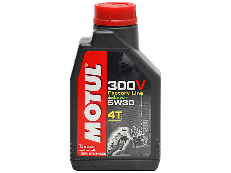 Масло Motul 4T 300V Factory Line 5W-30 100% Double Ester 4л (синтетика), 101336