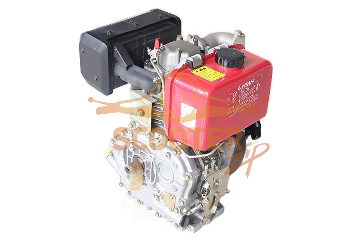 Двигатель LIFAN Diesel 9.2лс 418м3 вал25мм.  Катушка освещения 6А 186FD D25, 6A, 00-00000604