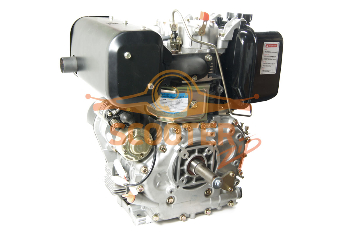 Двигатель LIFAN  188FD-3A-25 Diesel 13 л.с. 389м3 вал25мм. 33кг; Катушка освещения 3А (36Вт), 188FD-3A-25 Diesel