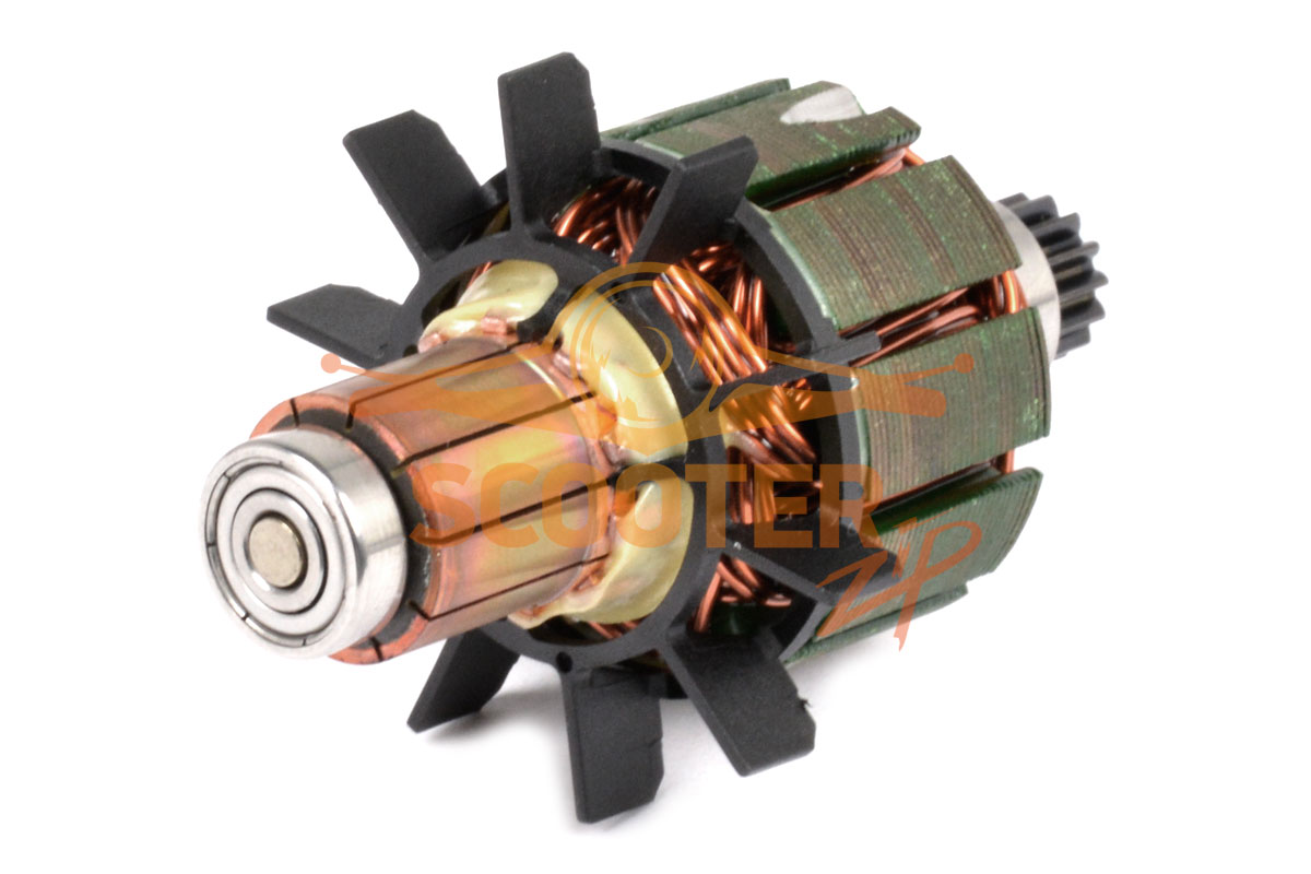 Ротор (Якорь) MAKITA для дрели-шуруповерта BDF440, BHP440 (L-64.5 мм, D-31 мм, 14 зубов, прямо), 619161-1