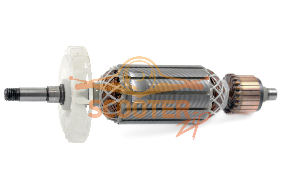 Ротор (Якорь) ИНТЕРСКОЛ УШМ-125/900 (L-165 мм, D-35 мм, резьба для УШМ 41.1.0.00 и 42.1.0.00 М8 (шаг 1.0 мм)) для УШМ 41.1.0.00 и 42.1.0.00, 889-0356