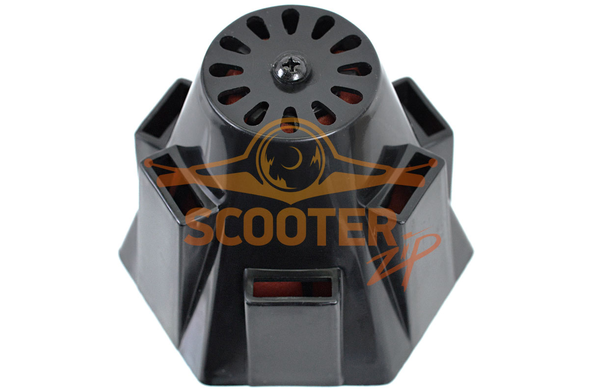 Фильтр нулевого сопротивления для скутера черн.крышка d-42 прямой  SCOOTER-M, 020135-363-9701