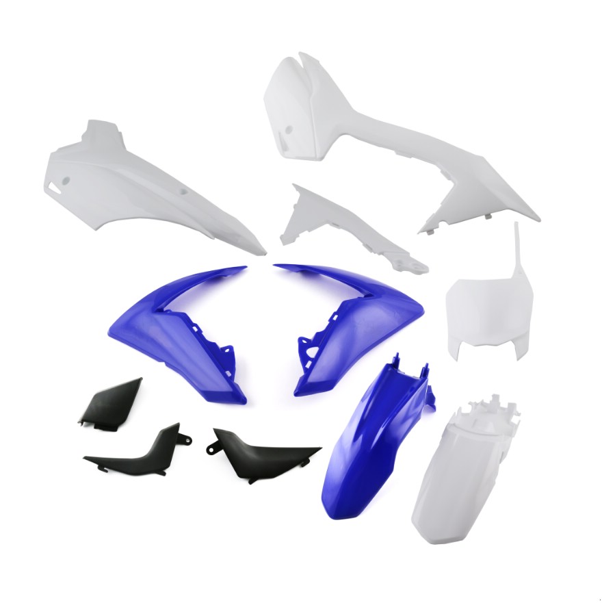 Комплект пластика для питбайка (тип BSE PH10) белый/синий, 020175-776-5705