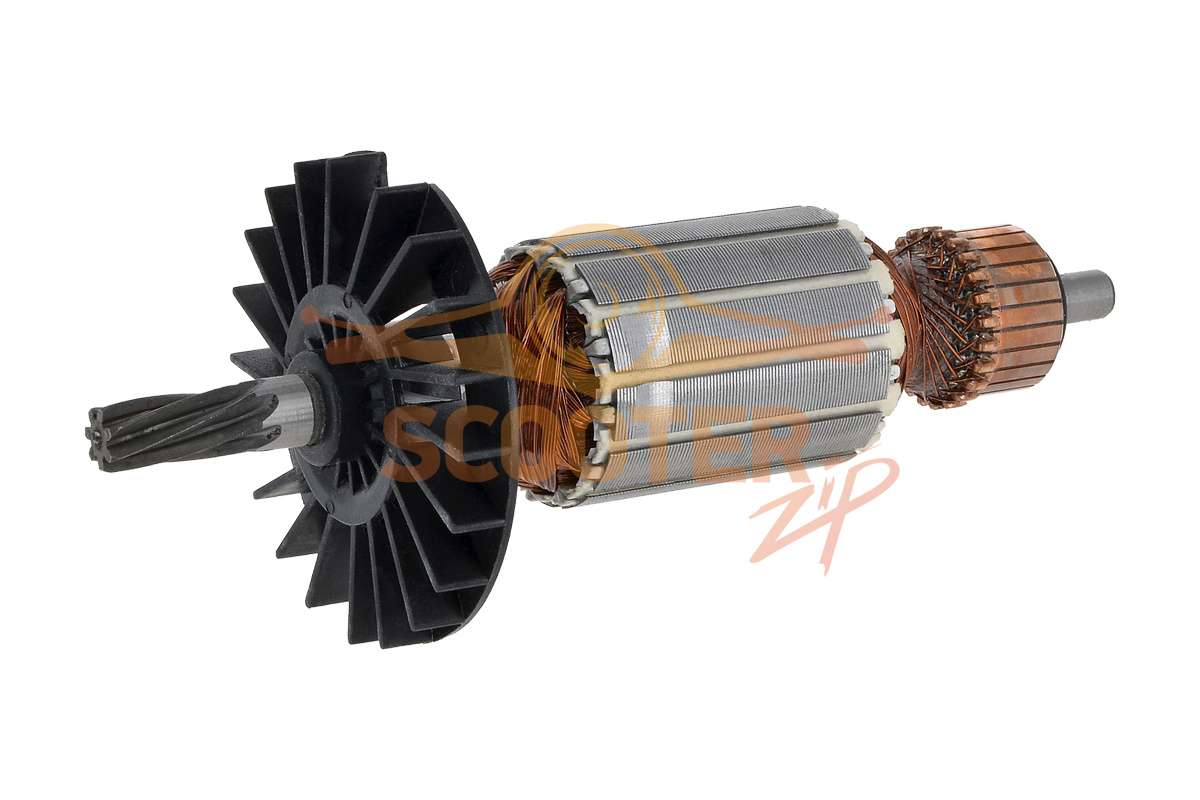Ротор (Якорь) PIT (L-153 mm, D-35 mm, 7 зубов, наклон влево), PBH26-C5/61