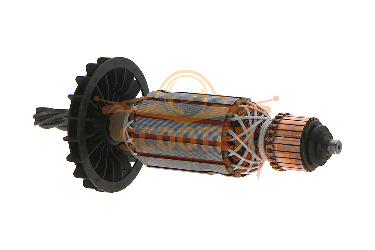 Ротор (Якорь) ИНТЕРСКОЛ (L-177 мм, D-40 мм, 6 зубов, наклон влево), 734.04.02.01.00