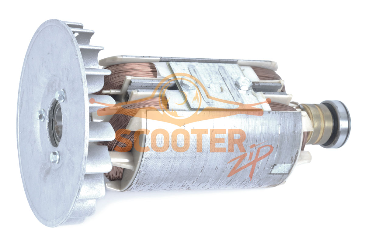 Ротор (Якорь) в сборе с крыльчаткой (ЭБ-6500.05.01) для генератора бензинового ИНТЕРСКОЛ ЭБ-6500, 940401701