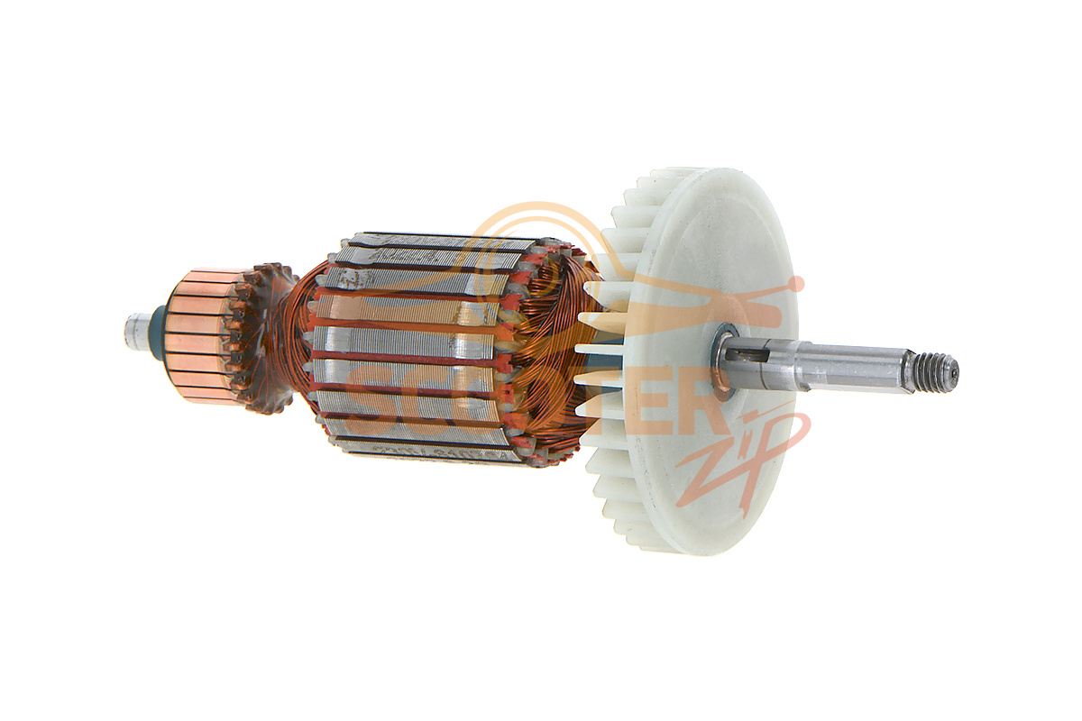 Ротор (Якорь) для электропилы CHAMPION 120-14 (L-181 мм, D-45.5 мм, резьба М8 (шаг 1.25 мм), шпонка), 6206-610704