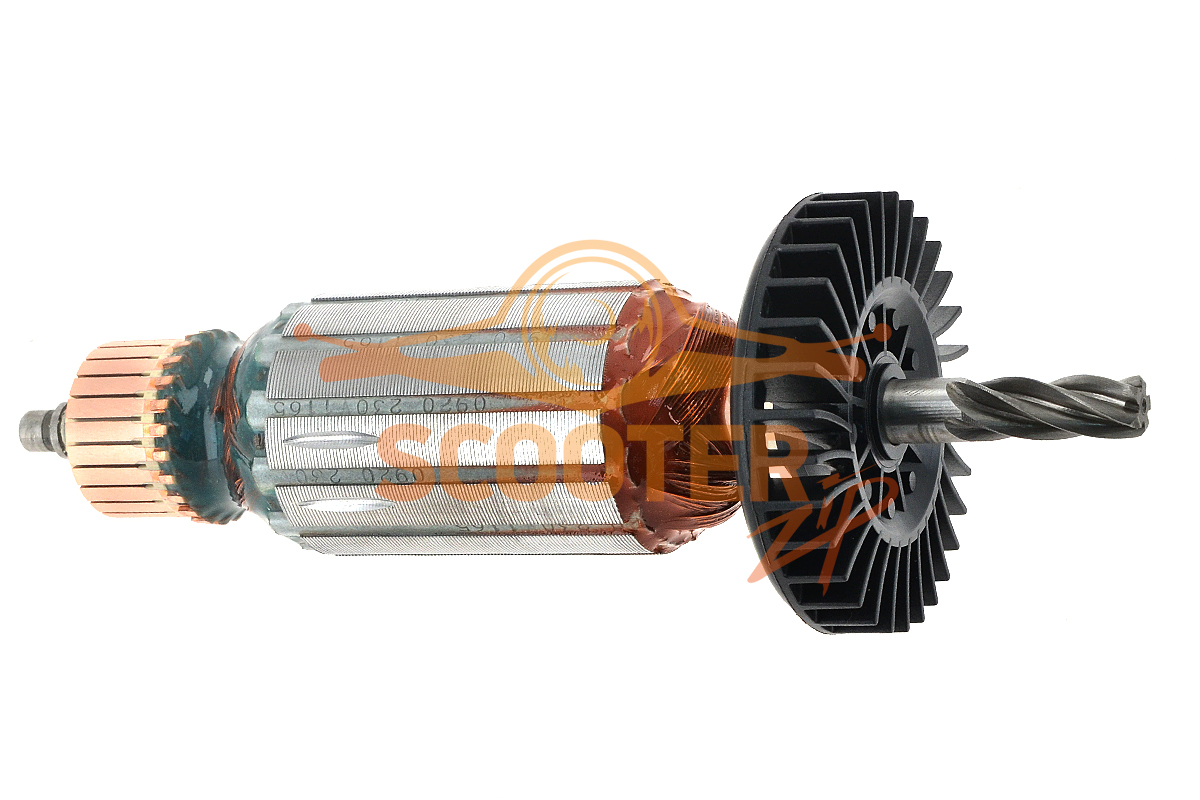 Ротор (Якорь) в сборе 230V (L-160.5 мм, D-35 мм, 5 зубов, наклон вправо) Metabo, 310011650