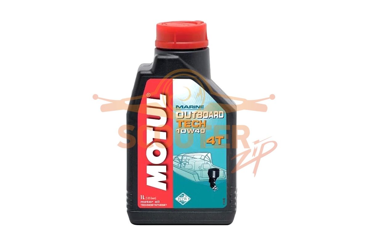 Motul Outboard TECH 4T 10W-40 1л (синтетика) масло моторное, 106397