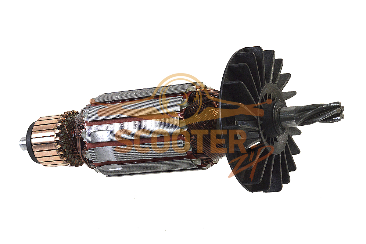 Ротор (Якорь) (L-169.5 мм, D-40 мм, 5 зубов, наклон влево), N000-016-920