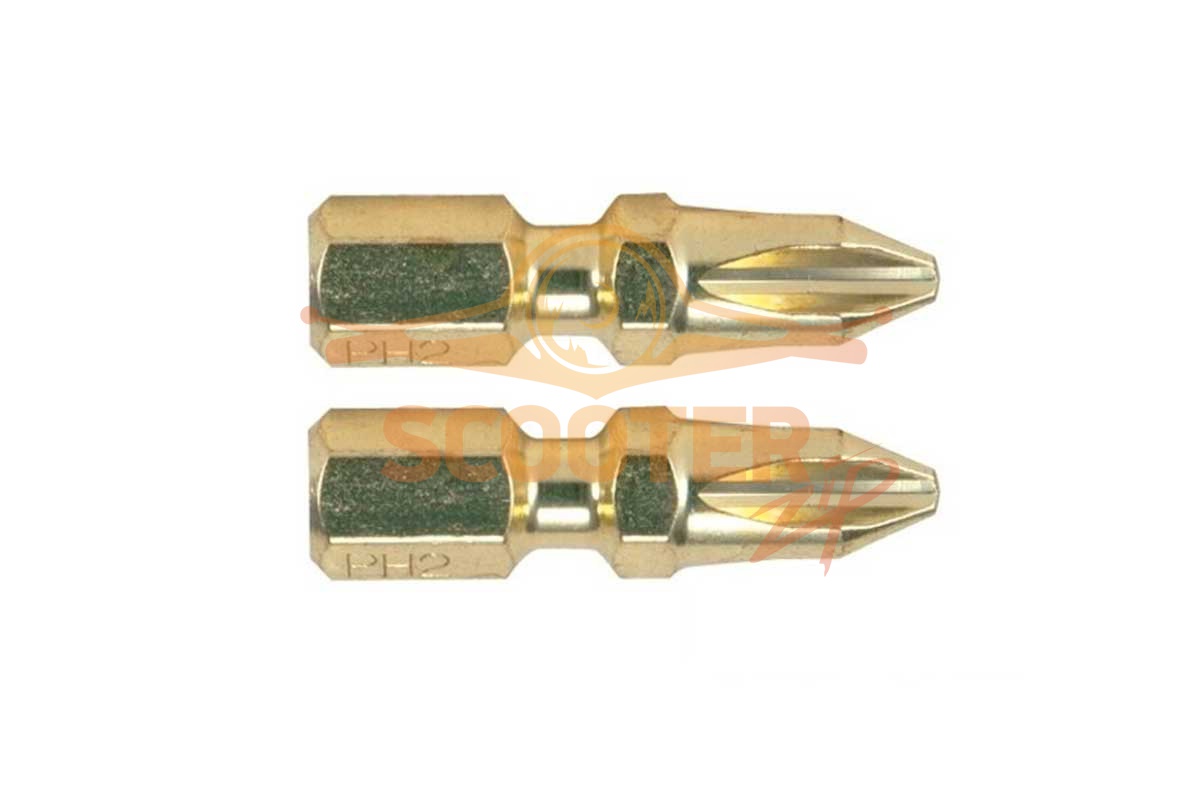 Бита (насадка) Makita PH2 Impact Gold Grip wood, 25 мм, C-form, 2 шт., B-28488