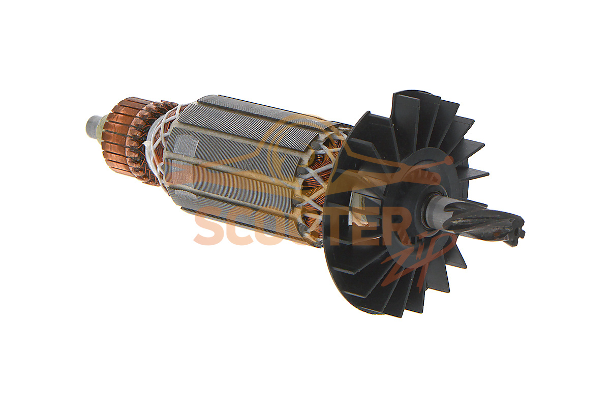 Ротор (якорь) (L-157 мм, D-35 мм, 5 зубов, наклон влево) ИНТЕРСКОЛ П30/900ЭР (аналог 86.04.02.01.00), 889-0347
