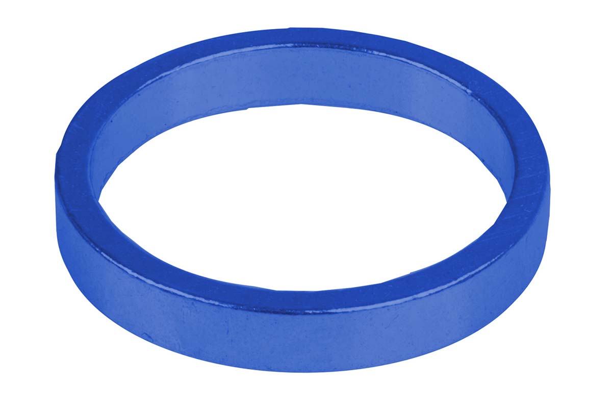 Рулевой спейсер (проставочное кольцо) спорт.1 1/8 алюм. 6шт по 5мм анодир. синий M-WAVE, 5-390644
