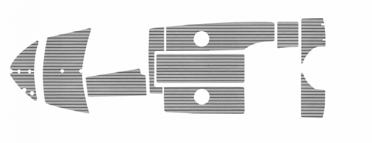 Комплект палубного покрытия для Феникс 530HT, тик серый, Marine Rocket, 889-7386