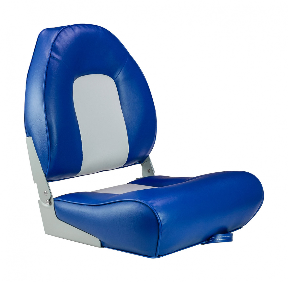 Кресло мягкое складное, обивка винил, цвет синий/серый, Marine Rocket, 889-7720