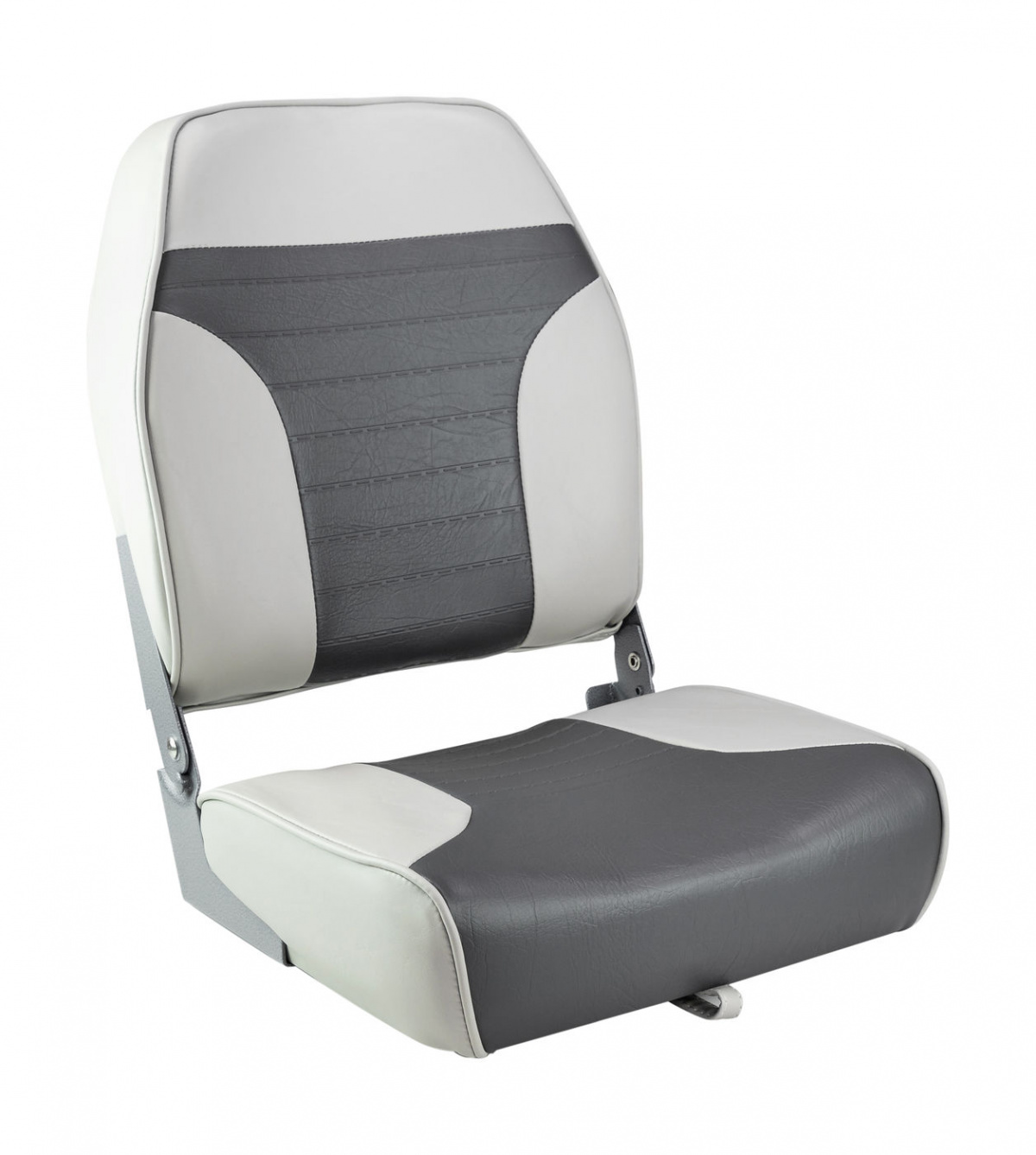 Кресло складное мягкое ECONOMY с высокой спинкой, цвет серый/темно-серый, 889-7748