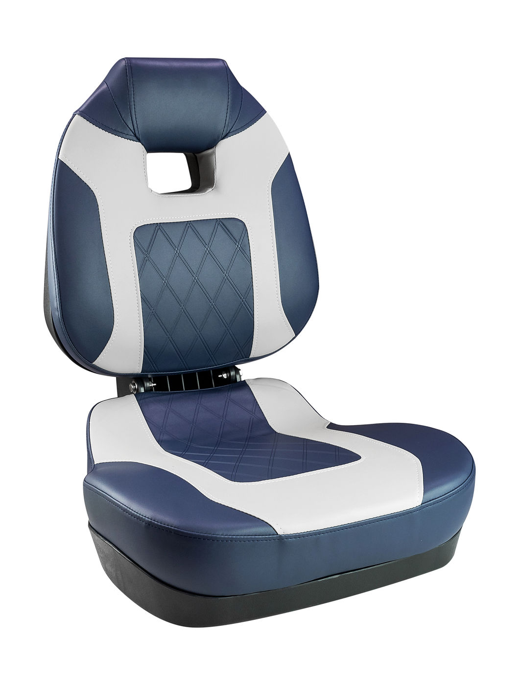 Кресло складное мягкое FISH PRO II с высокой спинкой, цвет синий/серый, 889-7752