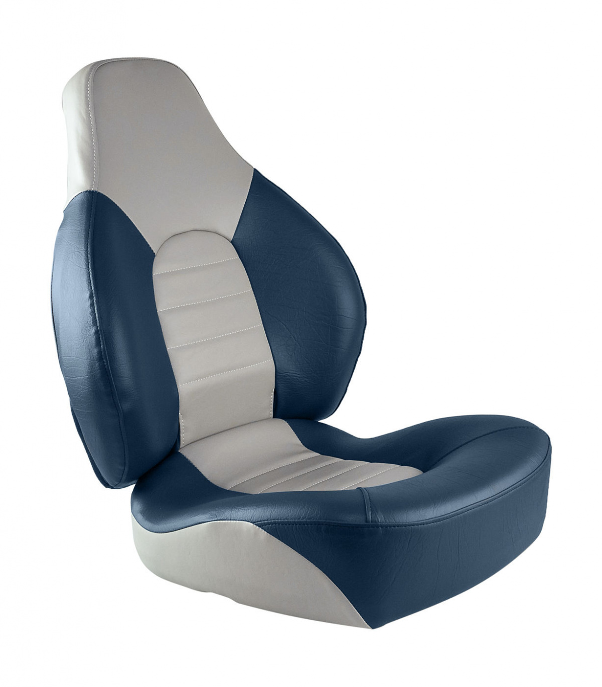 Кресло складное мягкое FISH PRO, цвет серый/синий, 889-7754