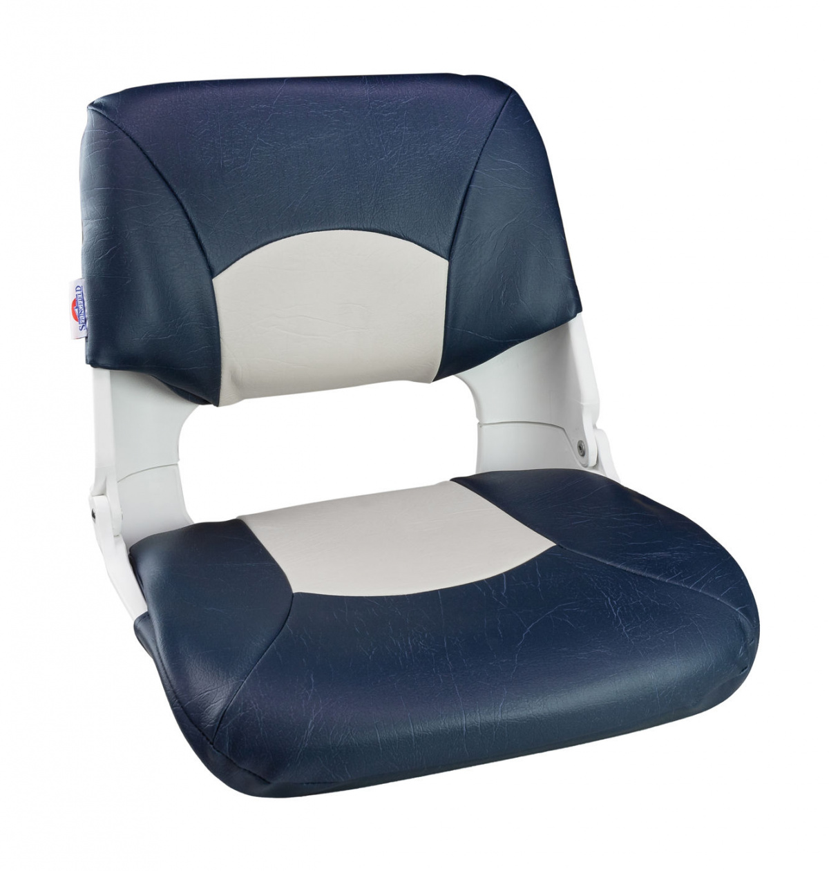 Кресло складное мягкое SKIPPER, цвет синий/белый, 889-7763