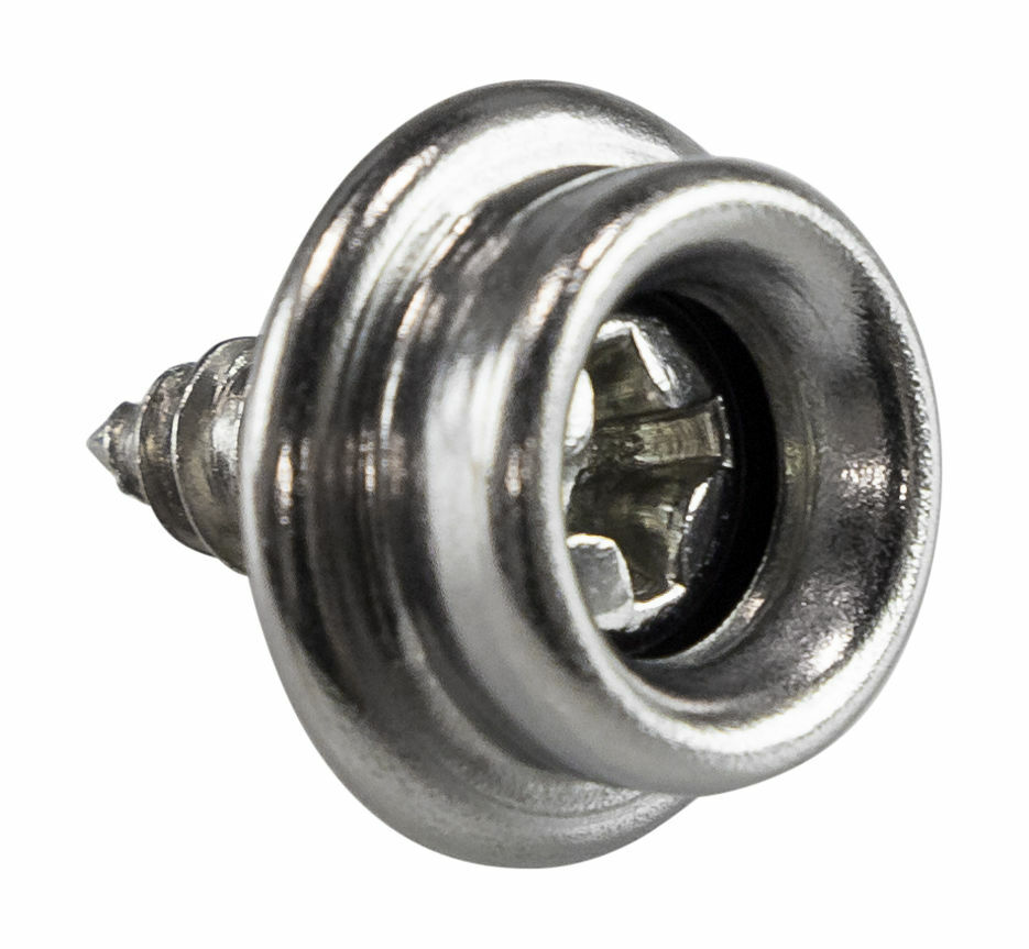 Нижняя часть кнопки DOT на шурупе 9.5 мм, нержавеющая, упаковка 100 шт., 889-8363